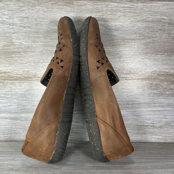 Merrell Women's Mimix Joy Perforated Taupe Leather Ballet Slip On Flats Size 7 - Picture 7 of 9